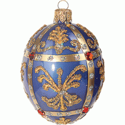 Christmas ornament Faberge inspired 6cm
