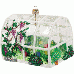 Greenhouse, glass, 10cm